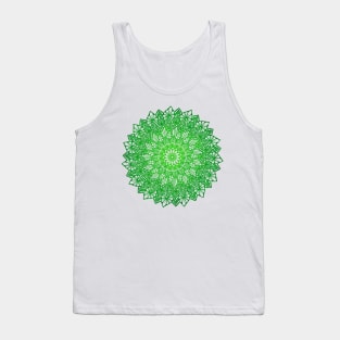 Green Digital Mandala Tank Top